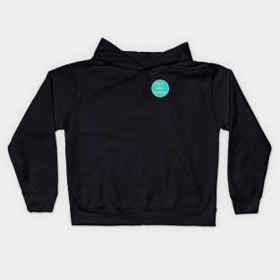 Be a Nice Human - Teal and Coral Kids Hoodie